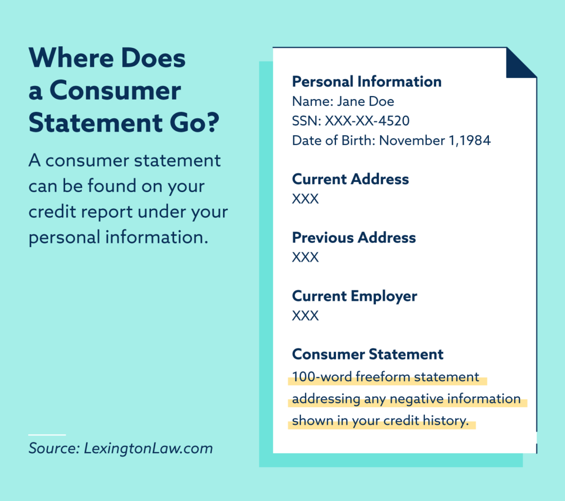 Do I Need A Consumer Statement On My Credit Report? - Lexington Law