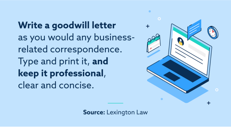 What Is a Goodwill Letter? + Template | Lexington Law