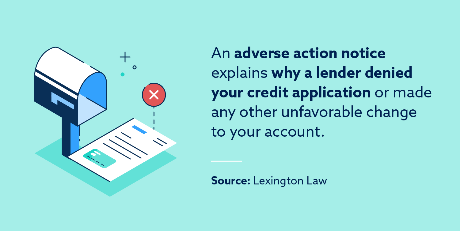 Adverse Action Notice: What It Is + Next Steps | Lexington Law